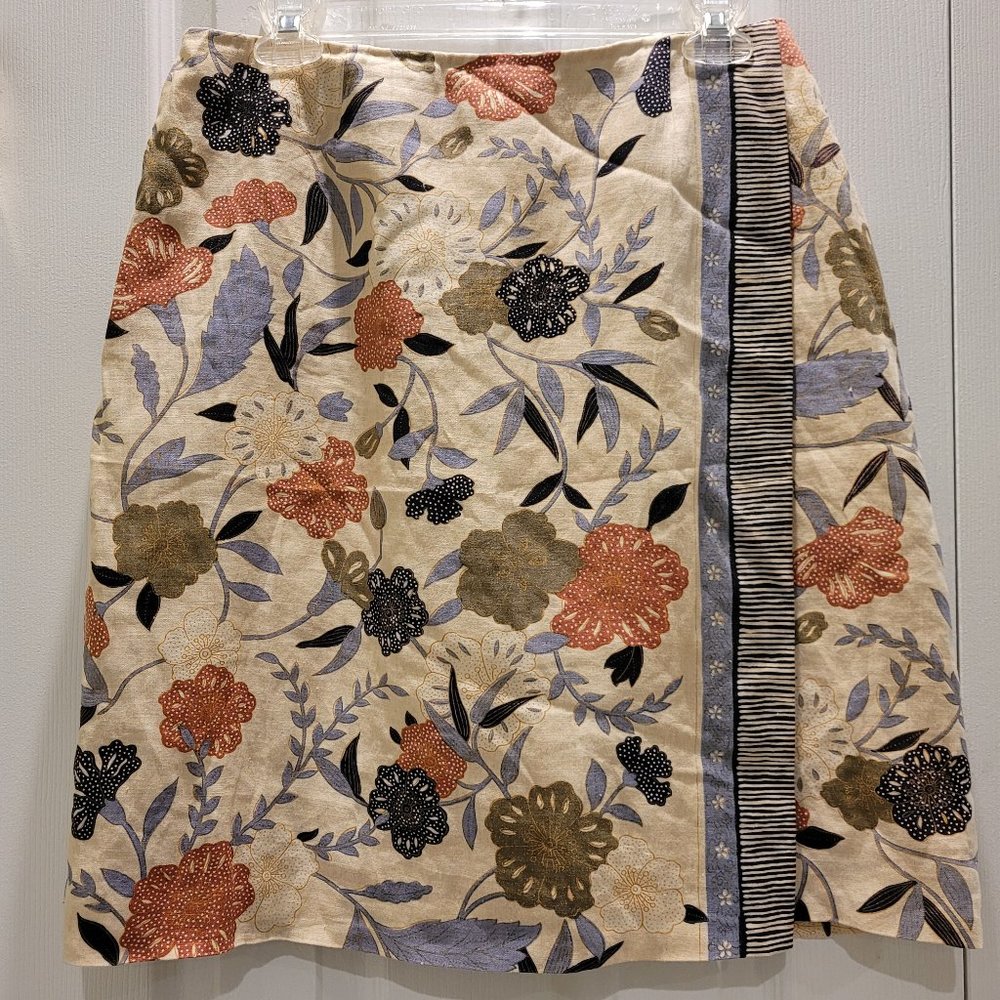 Liz Claiborne Ladies Lined Floral Print Skirt sz. 12
